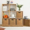 Handmade Wicker Storage Basket with Lid
