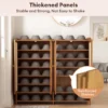 Bamboo Rattan Shoe Cabinet Multi Layer