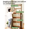 Bamboo Rattan Flip Shoe Cabinet 3 Doors