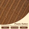 Washable Rattan Laundry Hamper with Lid