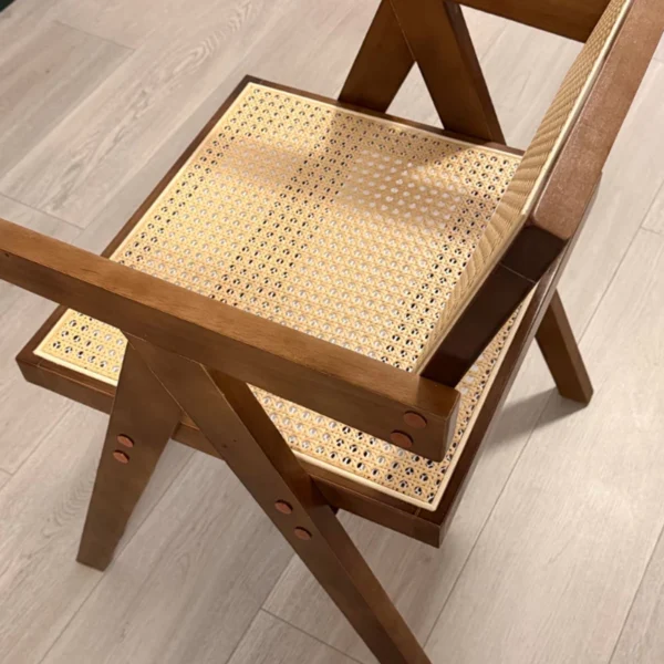 Solid Wood Rattan Dining Chair
