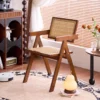 Solid Wood Rattan Dining Chair
