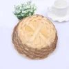 Handmade Round Bamboo Rattan Snacks Basket 17cm x 6cm