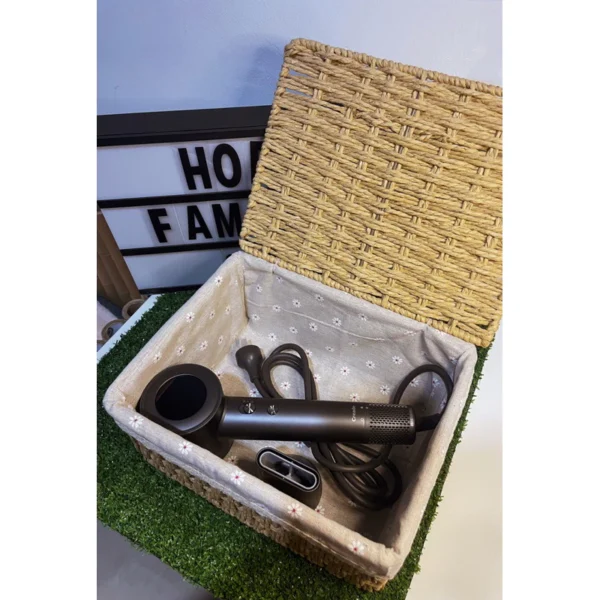 Fabric Lined Rattan Storage Box