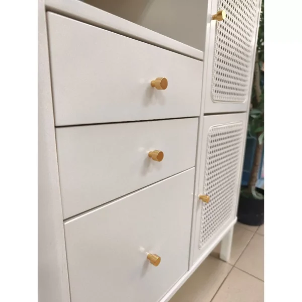 MODA Ivory Rattan Drawer Cabinet