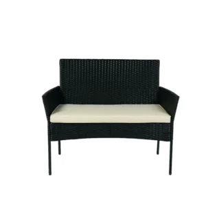 Outdoor Rattan Sofa and Table Set