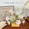 Bamboo Rattan Woven Flower Basket