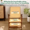 Bamboo Rattan Foldable Lounge Chair