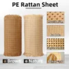 Random PE Rattan Webbing Sheet Roll 200cm x 40cm