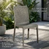 Woven Rattan Stackable Outdoor Chair