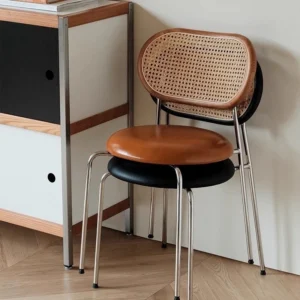 2PCS Nordic Rattan Dining Chair