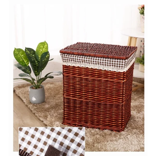 Random Rattan Woven Laundry Basket
