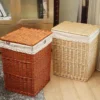Random Rattan Woven Laundry Basket
