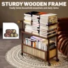 Rattan Mobile Trolley Side Table