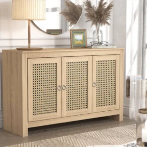 Jolene 3 Door Rattan Sideboard Cabinet