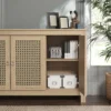 Jolene 3 Door Rattan Sideboard Cabinet