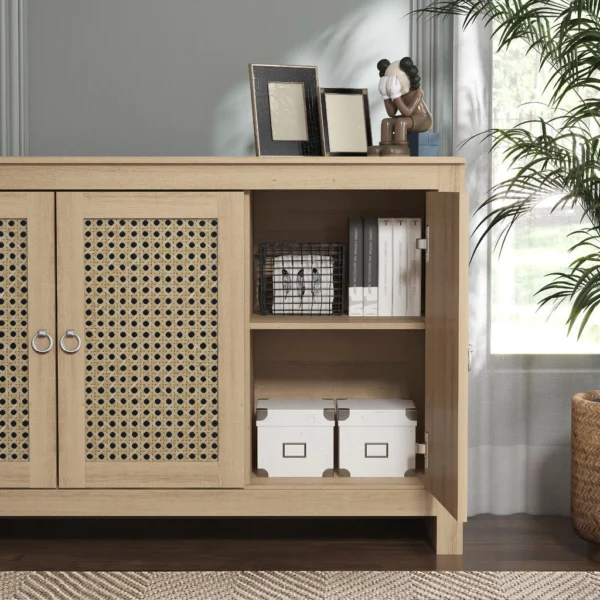 Jolene 3 Door Rattan Sideboard Cabinet