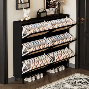 Ultra Thin Flip Shoe Cabinet