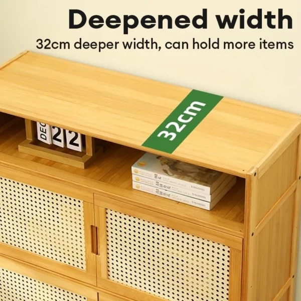 Rattan 2 Door Storage Cabinet