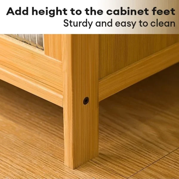 Rattan 2 Door Storage Cabinet
