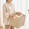 Foldable Rattan Storage Basket