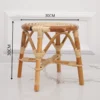 Round Rattan Woven Stool W30cm H30cm
