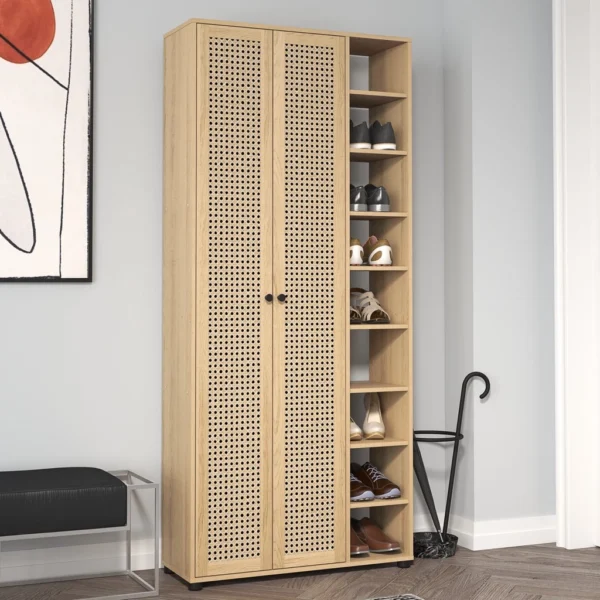 Hansel Rattan Shoe Cabinet